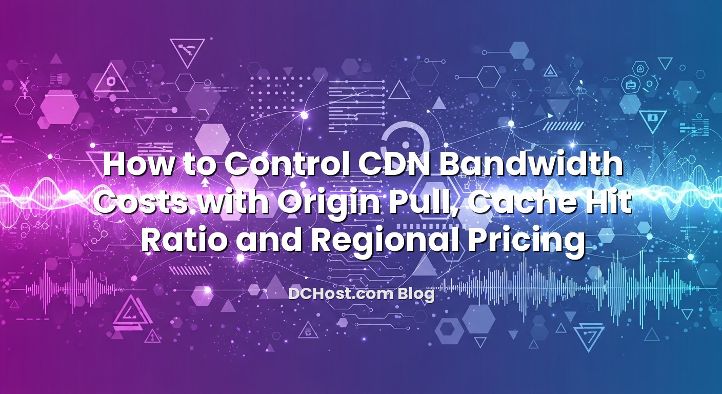 Illustration depicting How to Control CDN Bandwidth Costs with Origin Pull, Cache Hit Ratio and Regional Pricing concept