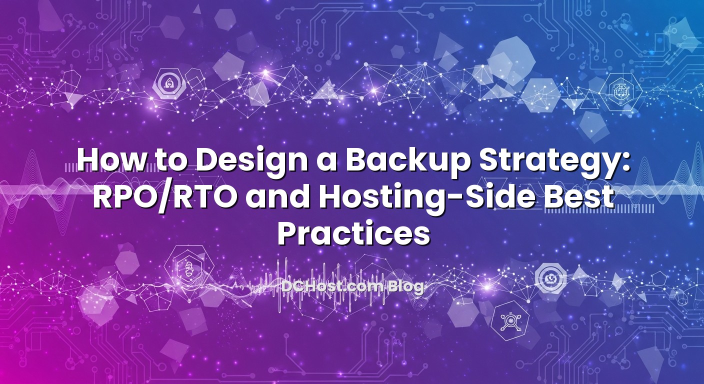 Illustration depicting How to Design a Backup Strategy: RPO/RTO and Hosting‑Side Best Practices concept