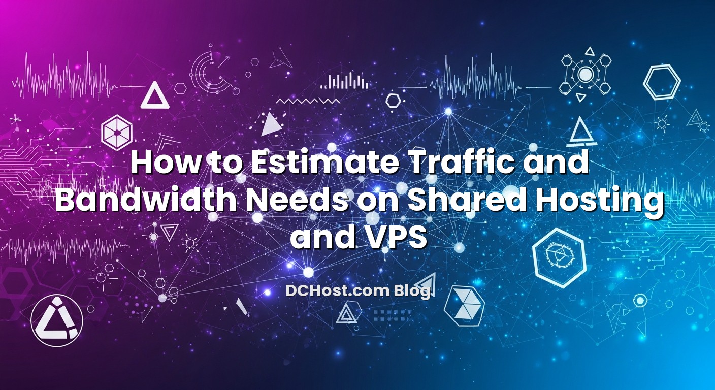 Illustration depicting How to Estimate Traffic and Bandwidth Needs on Shared Hosting and VPS concept