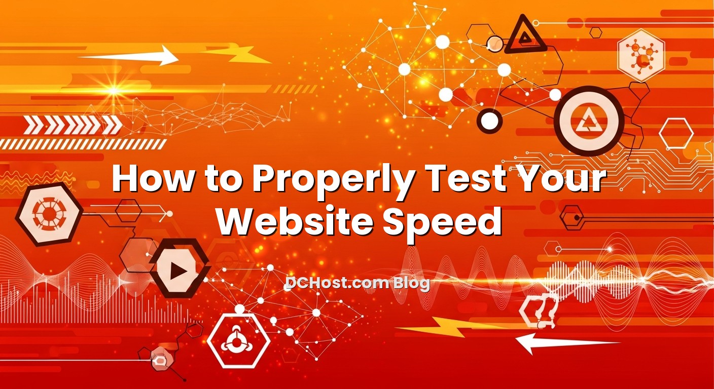 Illustration depicting How to Properly Test Your Website Speed concept