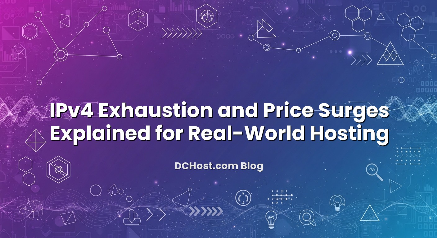 Visual representation of IPv4 Exhaustion and Price Surges Explained for Real-World Hosting