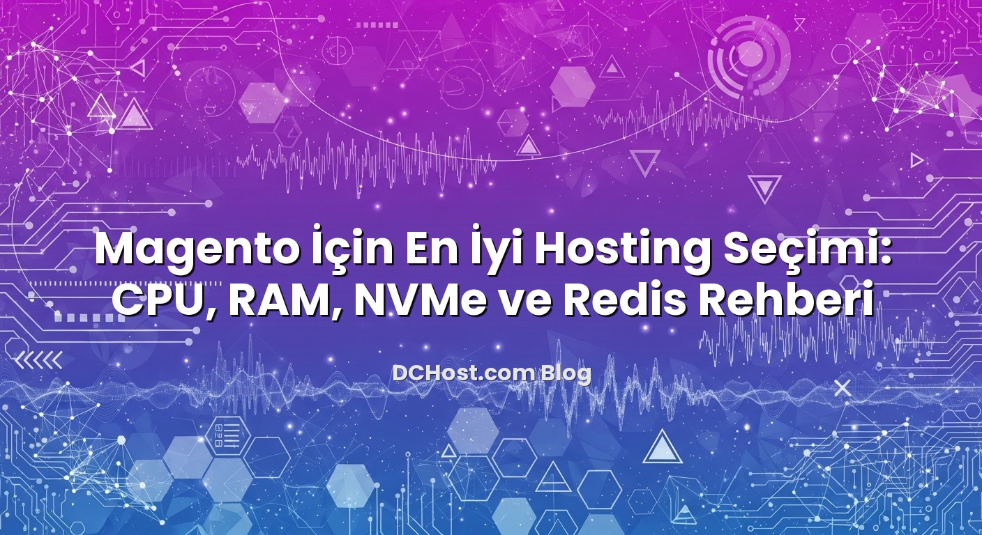 Magento İçin En İyi Hosting Seçimi: CPU, RAM, NVMe ve Redis Rehberi hakkında bilgilendirici görsel