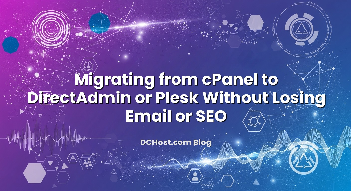 Informative image about Migrating from cPanel to DirectAdmin or Plesk Without Losing Email or SEO