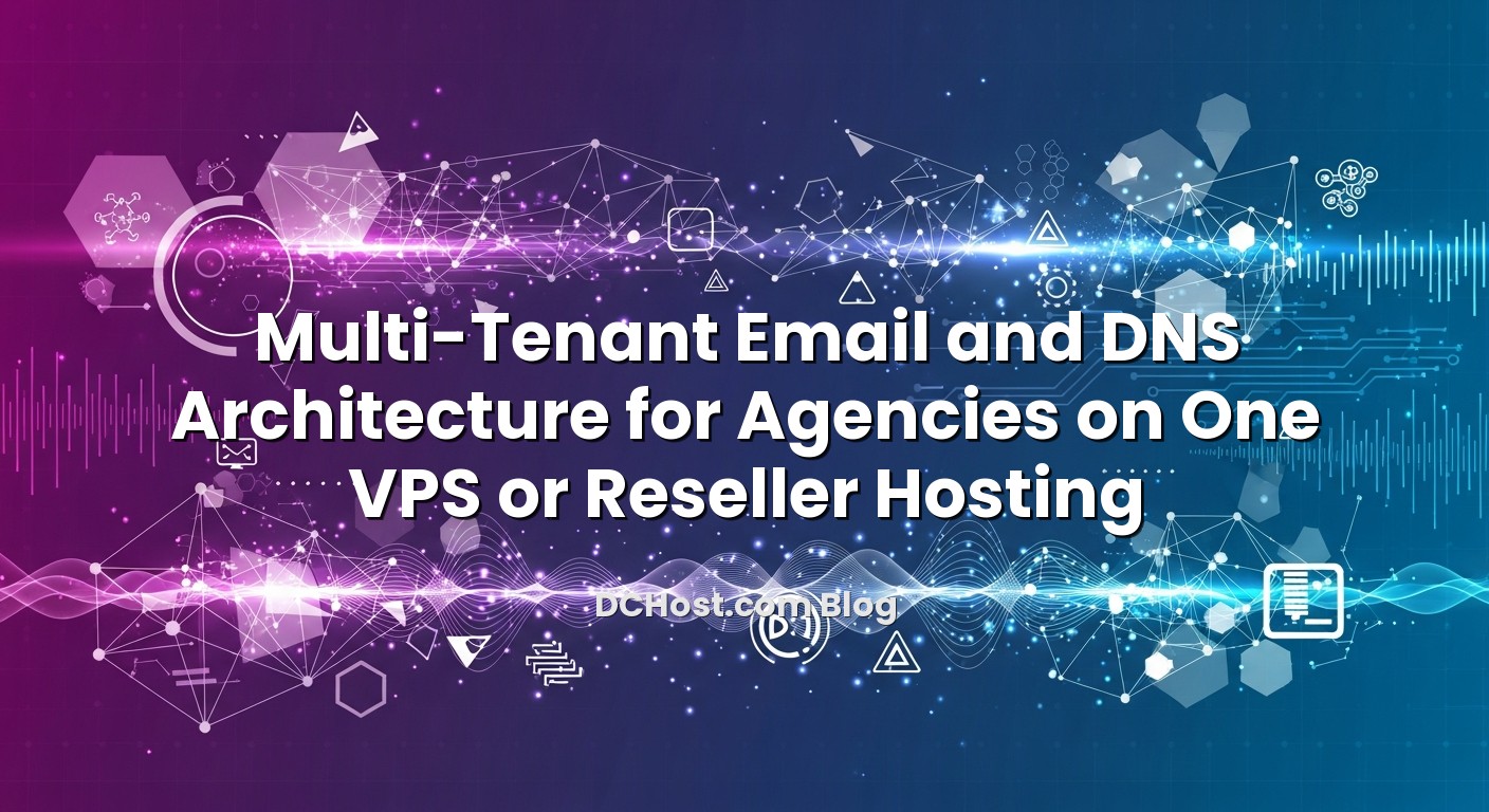 Informative image about Multi‑Tenant Email and DNS Architecture for Agencies on One VPS or Reseller Hosting