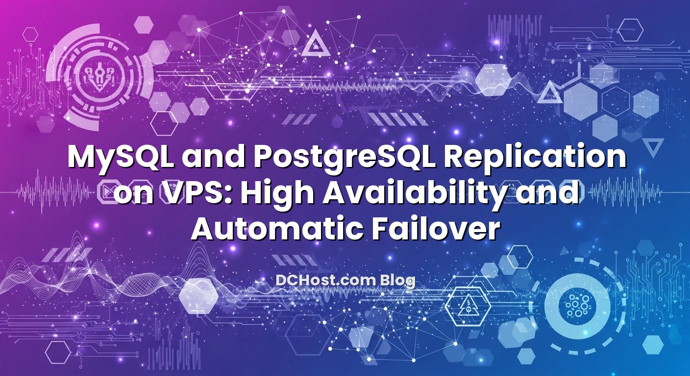 Visual representation of MySQL and PostgreSQL Replication on VPS: High Availability and Automatic Failover