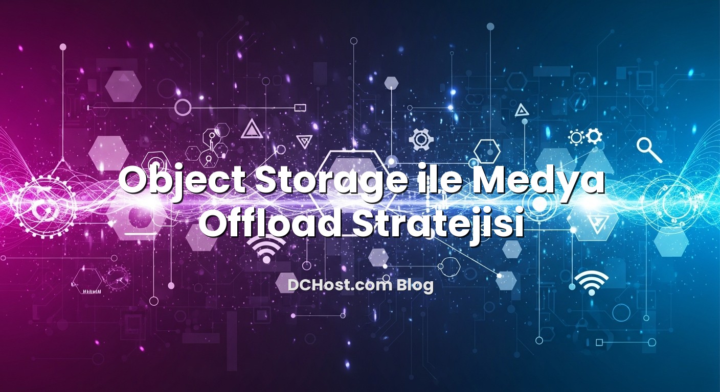 Illustration depicting Object Storage ile Medya Offload Stratejisi concept