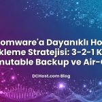 Ransomware’a Dayanıklı Hosting Yedekleme Stratejisi: 3‑2‑1 Kuralı, Immutable Backup ve Air‑Gap