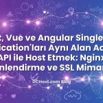 React, Vue ve Angular Single Page Application’ları Aynı Alan Adında API ile Host Etmek: Nginx Yönlendirme ve SSL Mimarisi