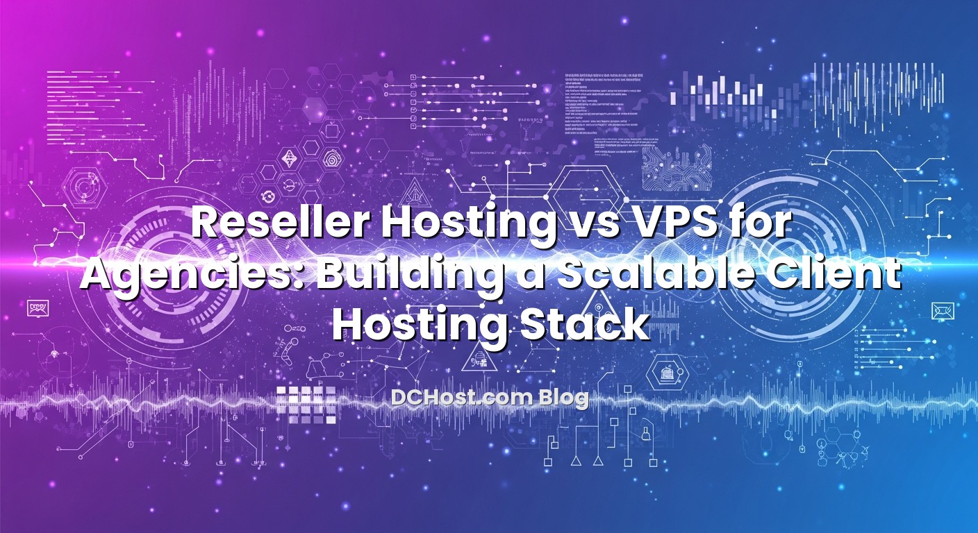 Illustration depicting Reseller Hosting vs VPS for Agencies: Building a Scalable Client Hosting Stack concept
