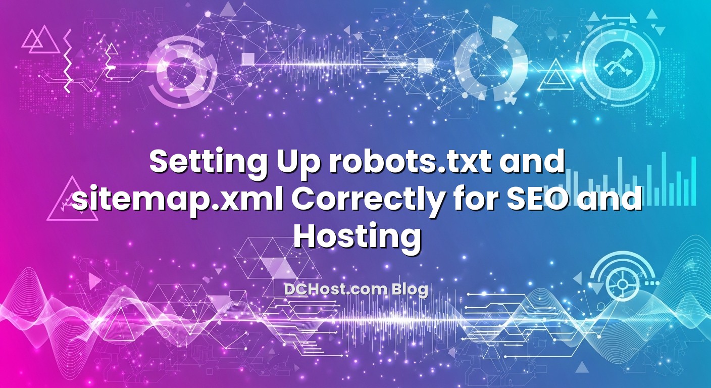 Illustration depicting Setting Up robots.txt and sitemap.xml Correctly for SEO and Hosting concept