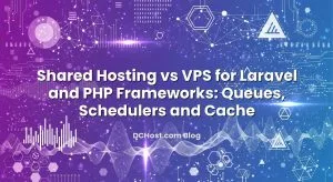 Informative image about Shared Hosting vs VPS for Laravel and PHP Frameworks: Queues, Schedulers and Cache