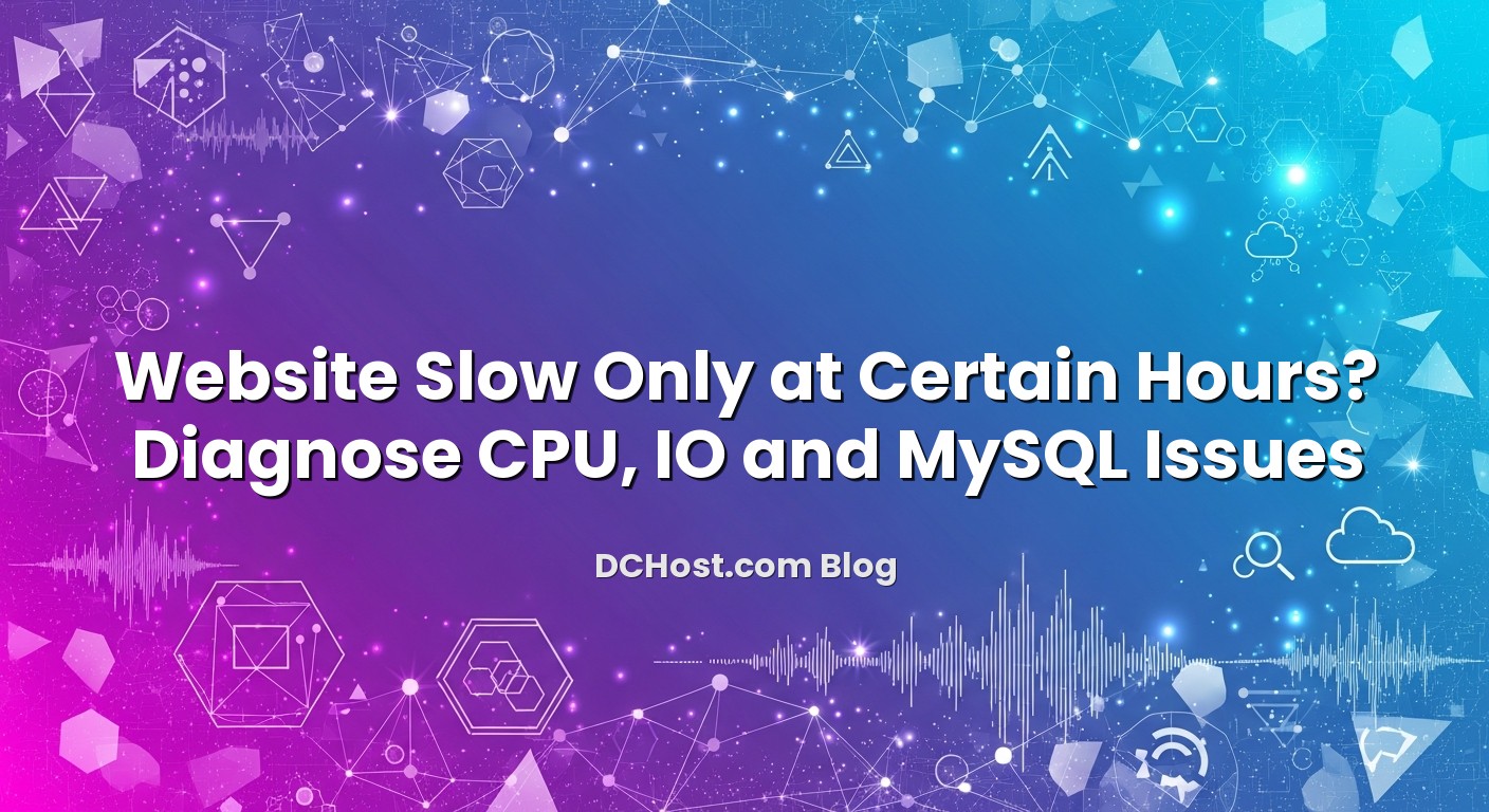 Informative image about Website Slow Only at Certain Hours? Diagnose CPU, IO and MySQL Issues