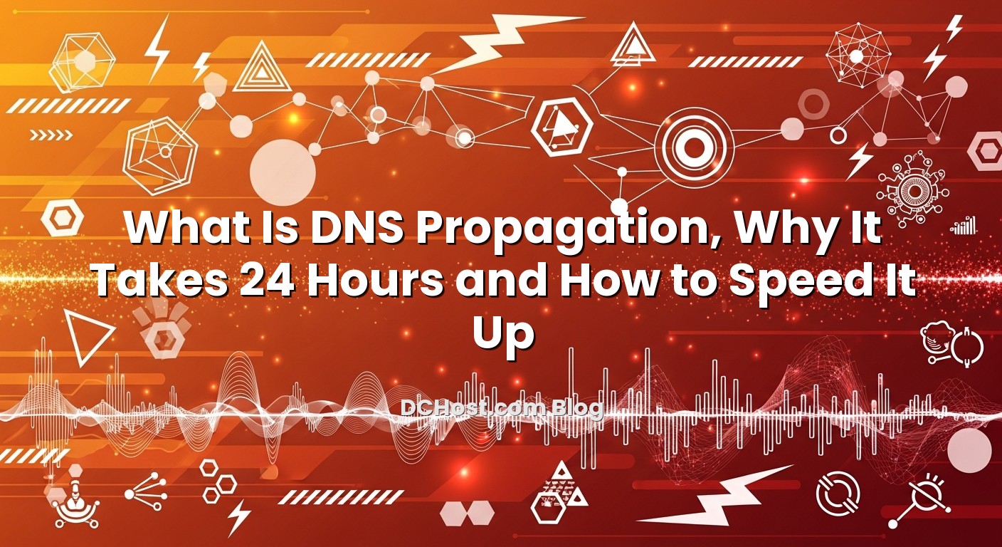 Illustration depicting What Is DNS Propagation, Why It Takes 24 Hours and How to Speed It Up concept