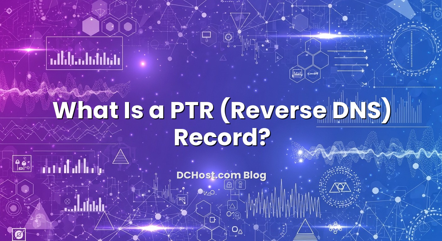 Infographic explaining What Is a PTR (Reverse DNS) Record?