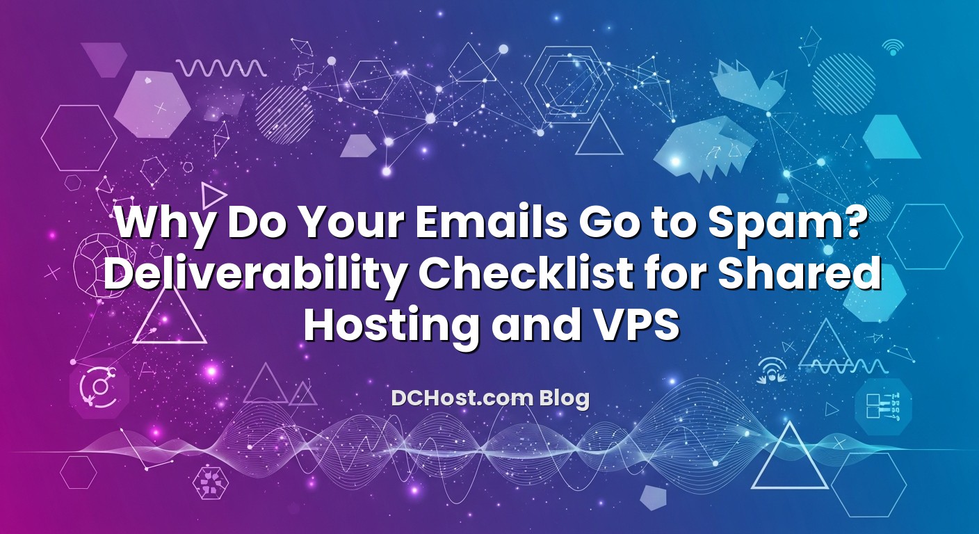 Infographic explaining Why Do Your Emails Go to Spam? Deliverability Checklist for Shared Hosting and VPS
