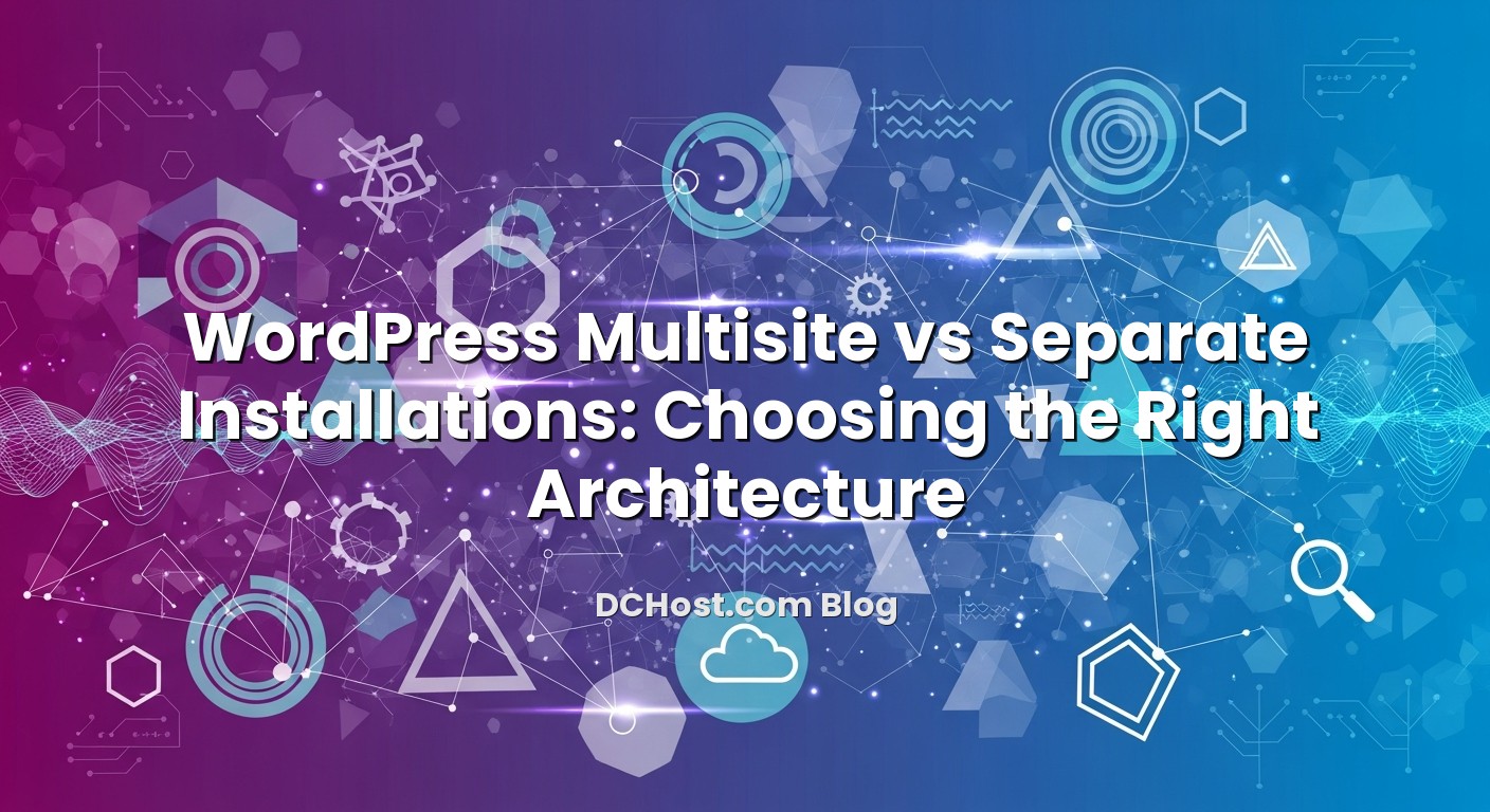 Visual representation of WordPress Multisite vs Separate Installations: Choosing the Right Architecture