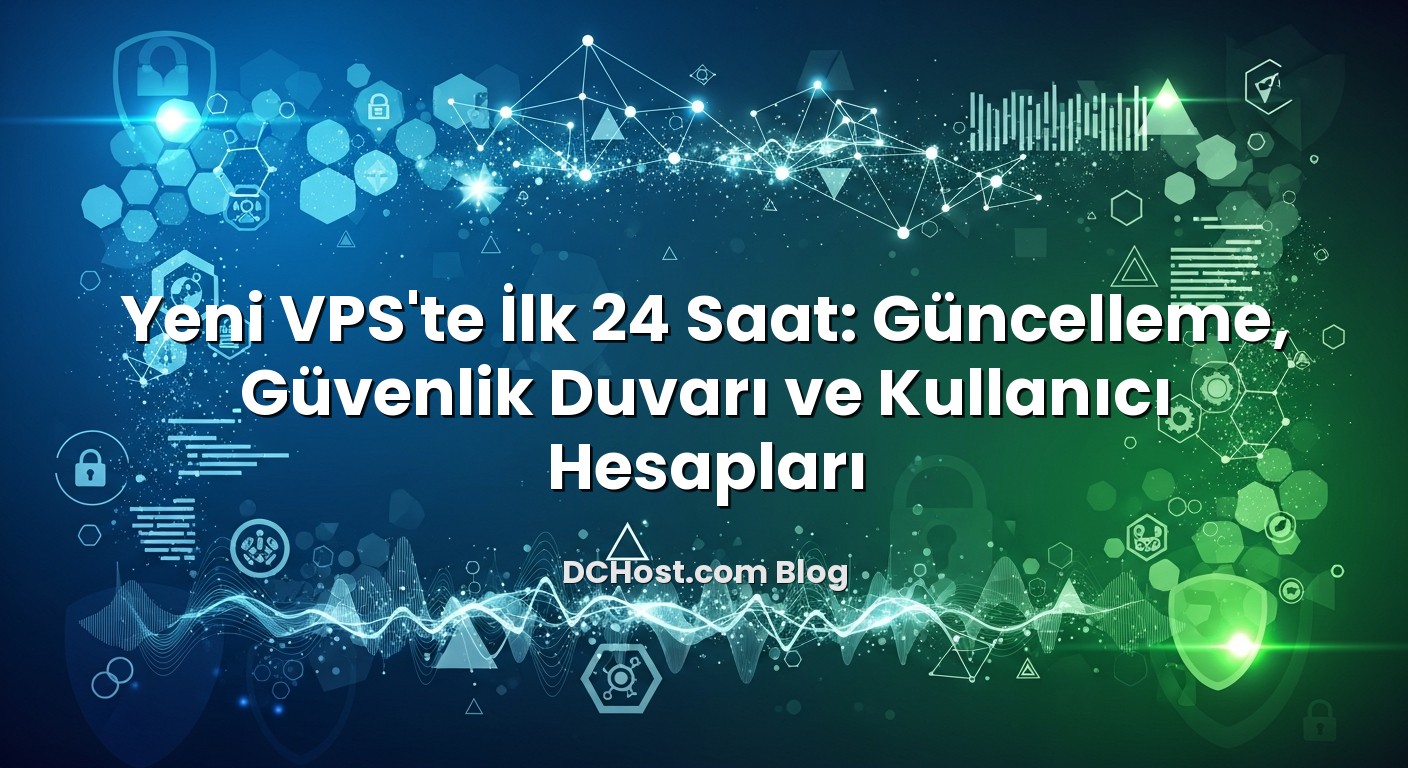 Yeni VPS’te İlk 24 Saat: Güncelleme, Güvenlik Duvarı ve Kullanıcı Hesapları ile ilgili görsel açıklama