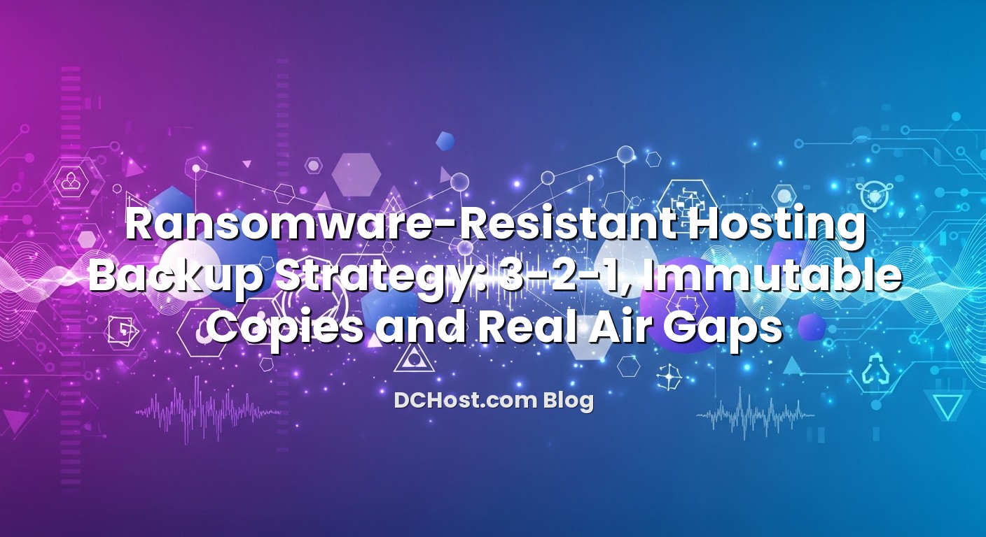 Featured image for Ransomware‑Resistant Hosting Backup Strategy: 3‑2‑1, Immutable Copies and Real Air Gaps article