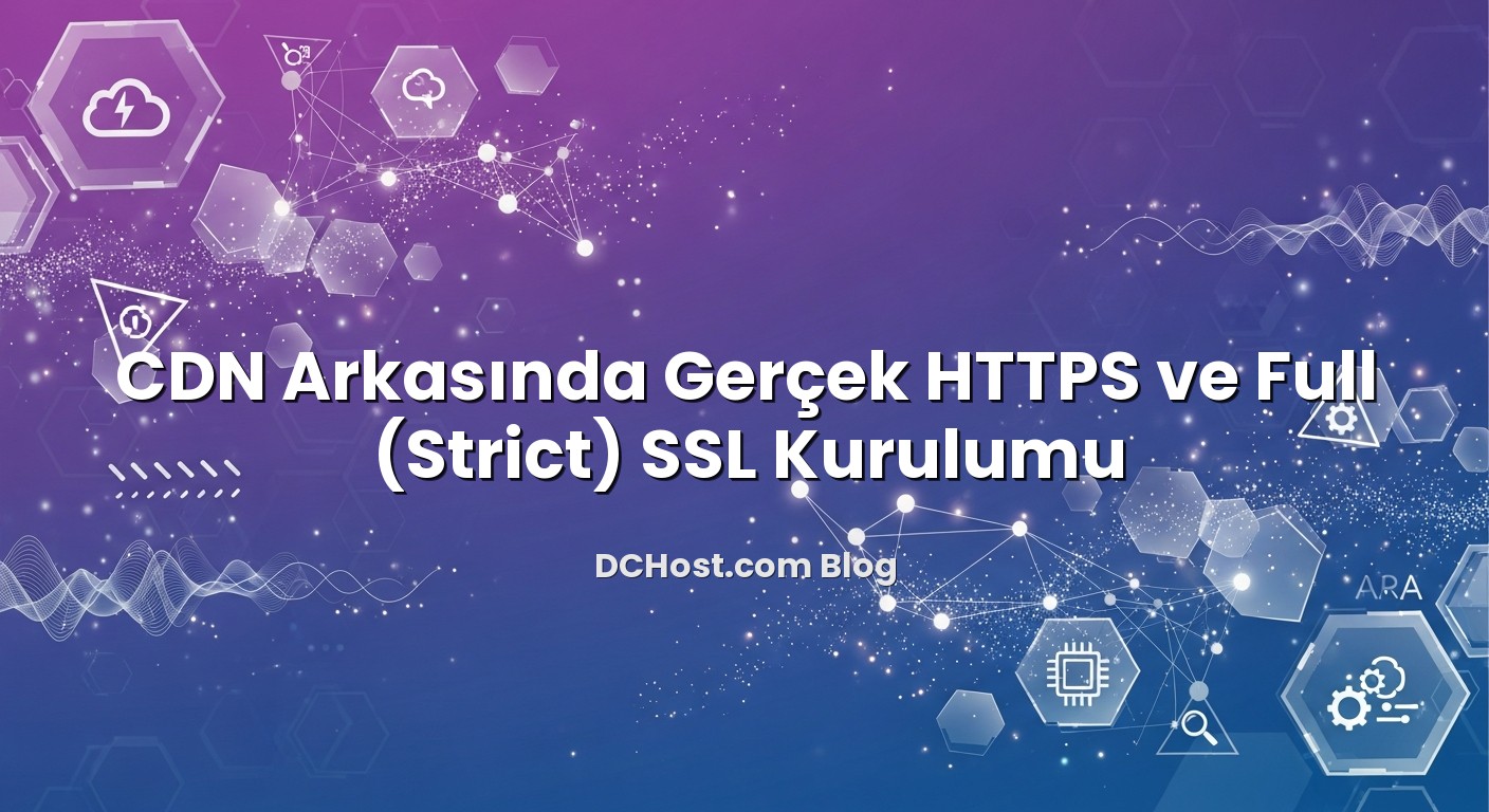 CDN Arkasında Gerçek HTTPS ve Full (Strict) SSL Kurulumu hakkında bilgilendirici görsel