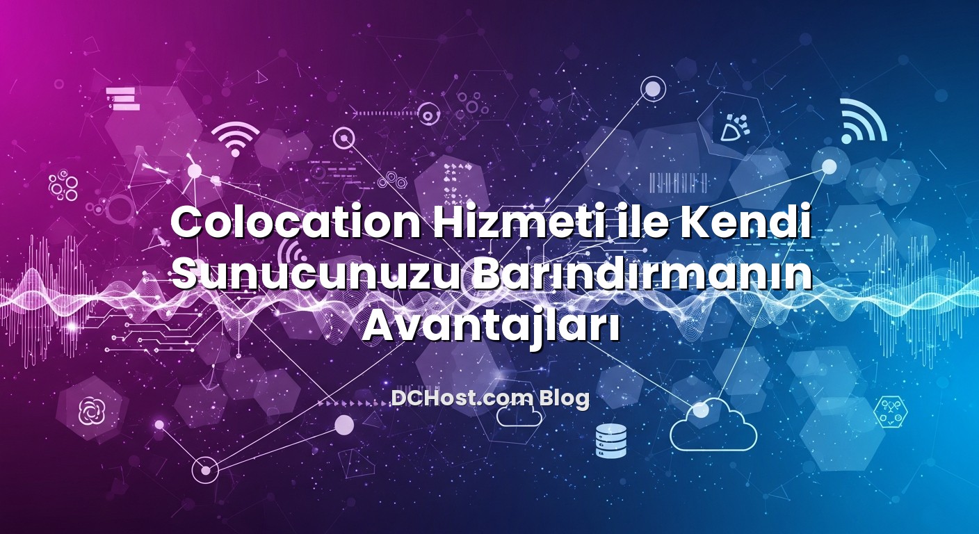 Colocation Hizmeti ile Kendi Sunucunuzu Barındırmanın Avantajları konusunu açıklayan infografik