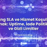 Hosting SLA ve Hizmet Koşullarını Okumak: Uptime, İade Politikaları ve Gizli Limitler