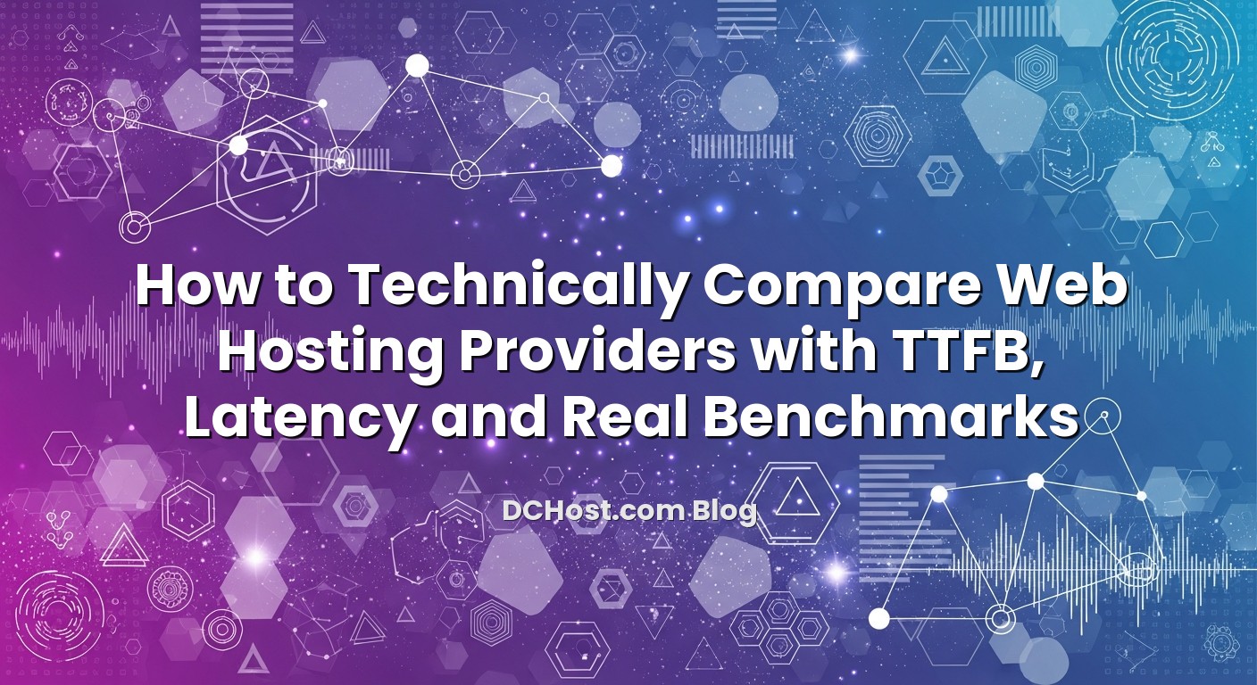 Informative image about How to Technically Compare Web Hosting Providers with TTFB, Latency and Real Benchmarks