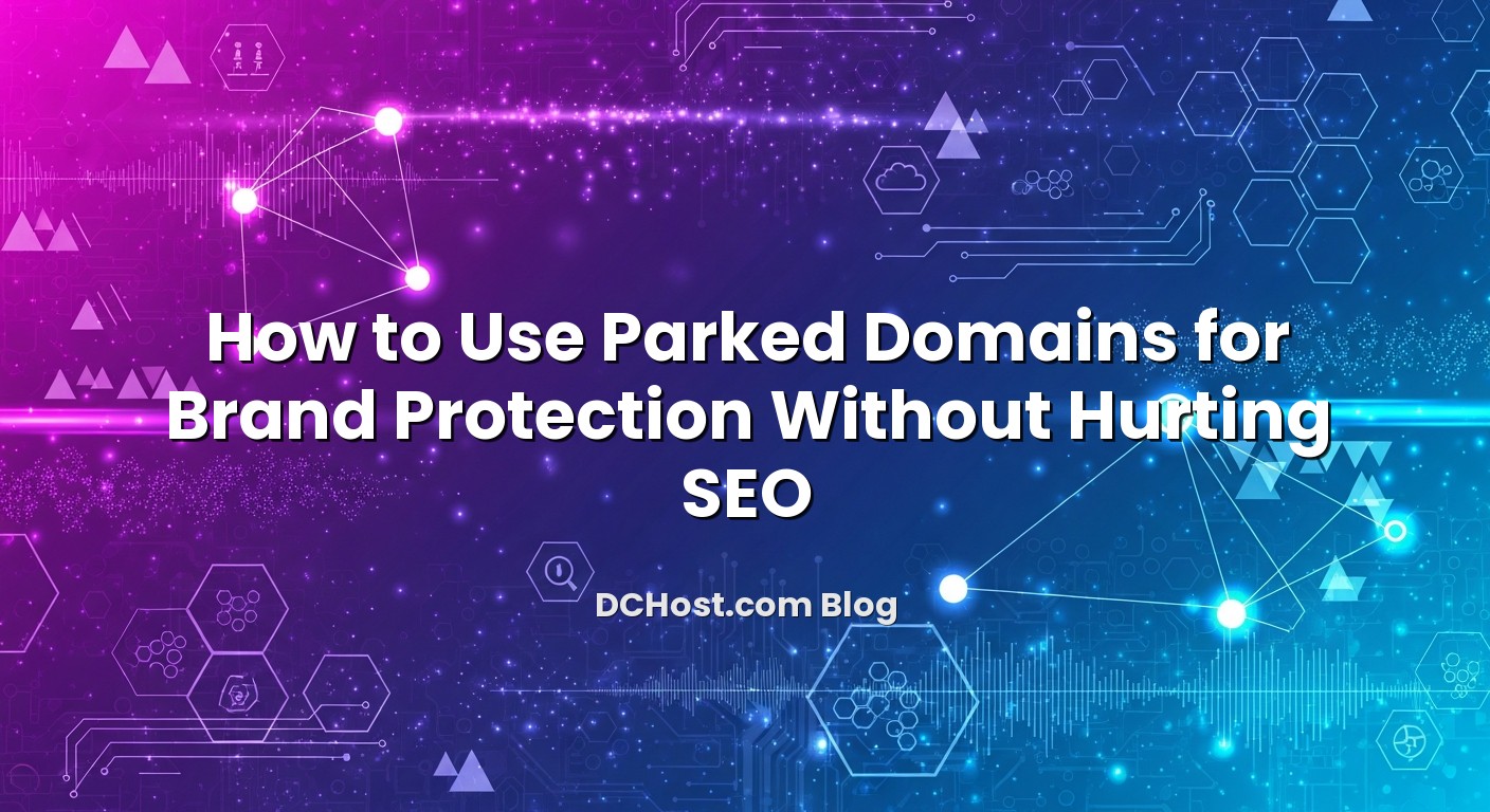 Illustration depicting How to Use Parked Domains for Brand Protection Without Hurting SEO concept
