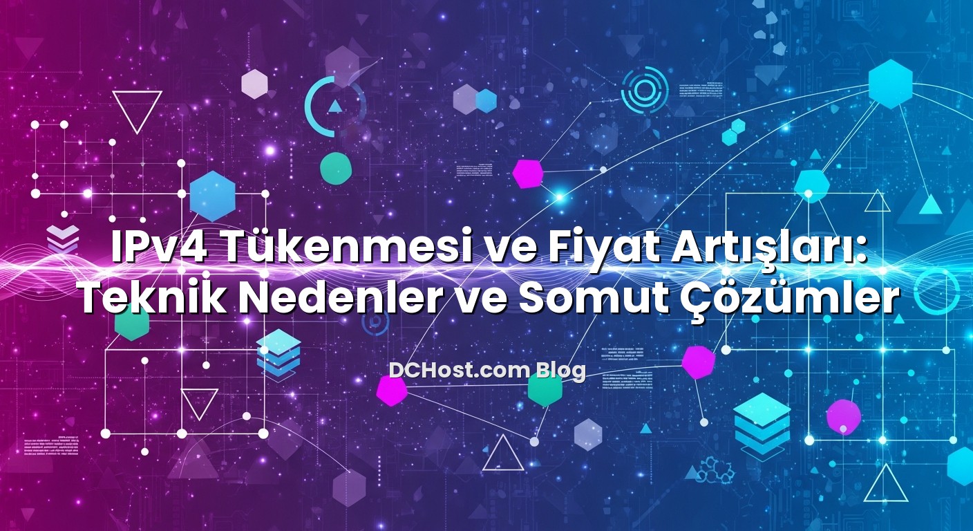 IPv4 Tükenmesi ve Fiyat Artışları: Teknik Nedenler ve Somut Çözümler konusunu açıklayan infografik