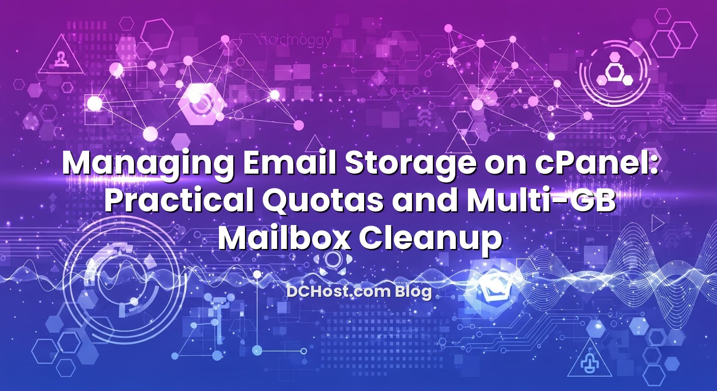 Visual representation of Managing Email Storage on cPanel: Practical Quotas and Multi‑GB Mailbox Cleanup