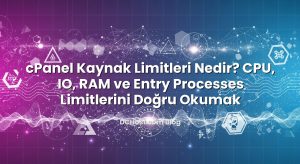 cPanel Kaynak Limitleri Nedir? CPU, IO, RAM ve Entry Processes Limitlerini Doğru Okumak