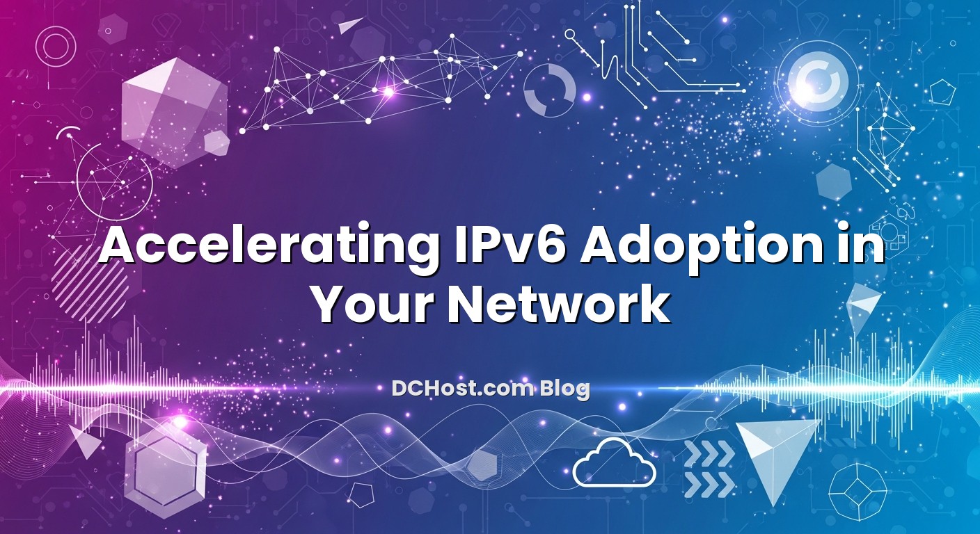 Illustration depicting Accelerating IPv6 Adoption in Your Network concept