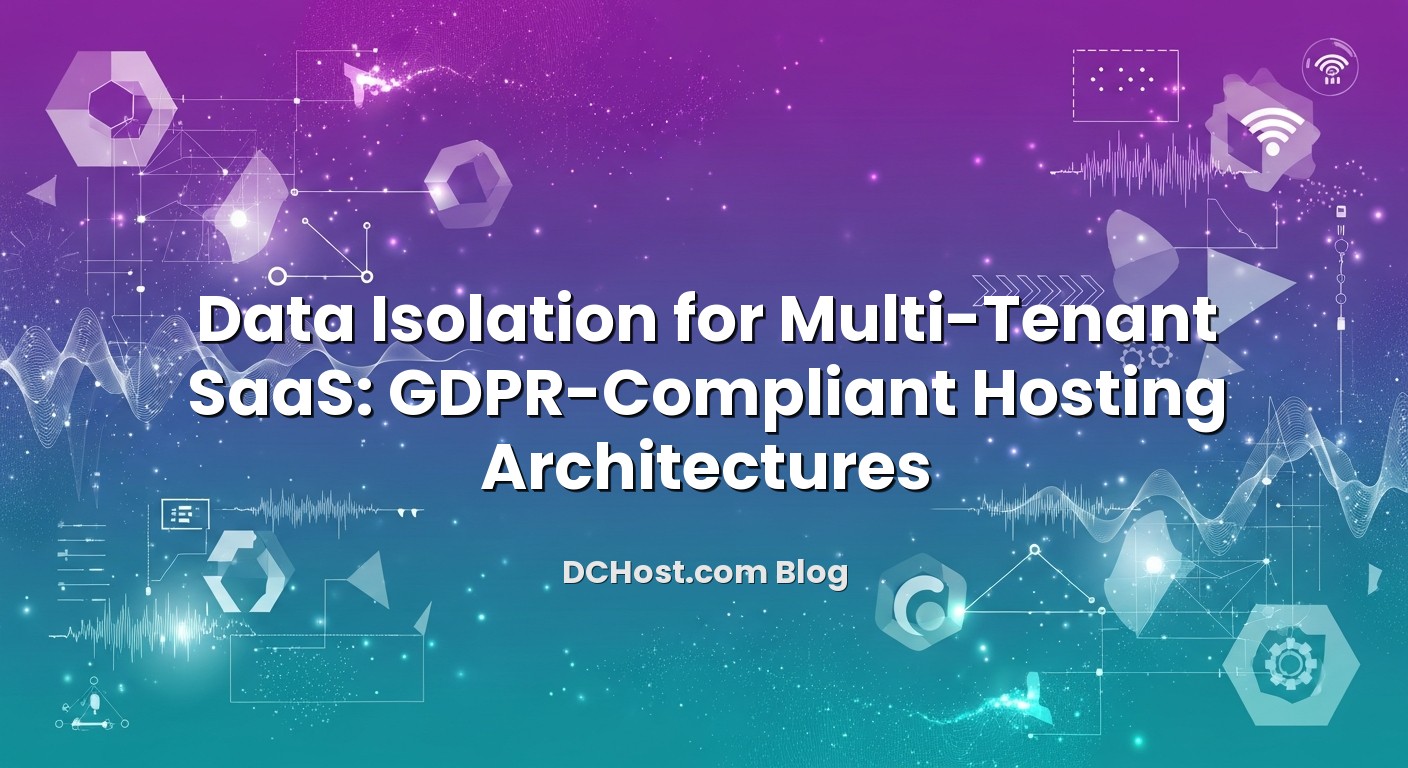 Visual representation of Data Isolation for Multi‑Tenant SaaS: GDPR‑Compliant Hosting Architectures