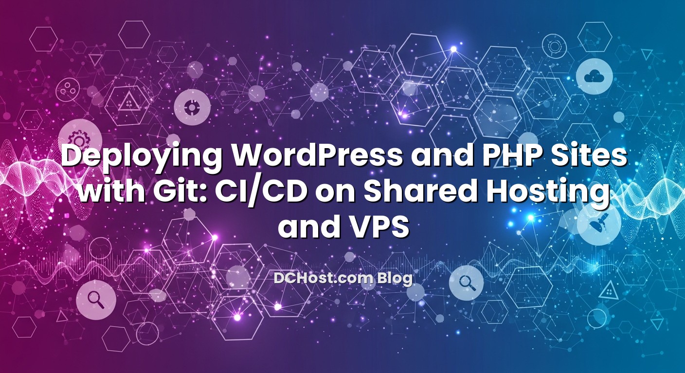 Informative image about Deploying WordPress and PHP Sites with Git: CI/CD on Shared Hosting and VPS