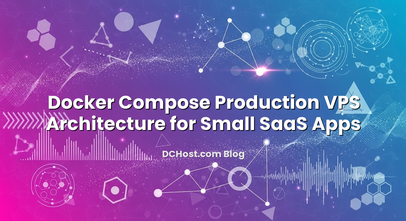 Infographic explaining Docker Compose Production VPS Architecture for Small SaaS Apps