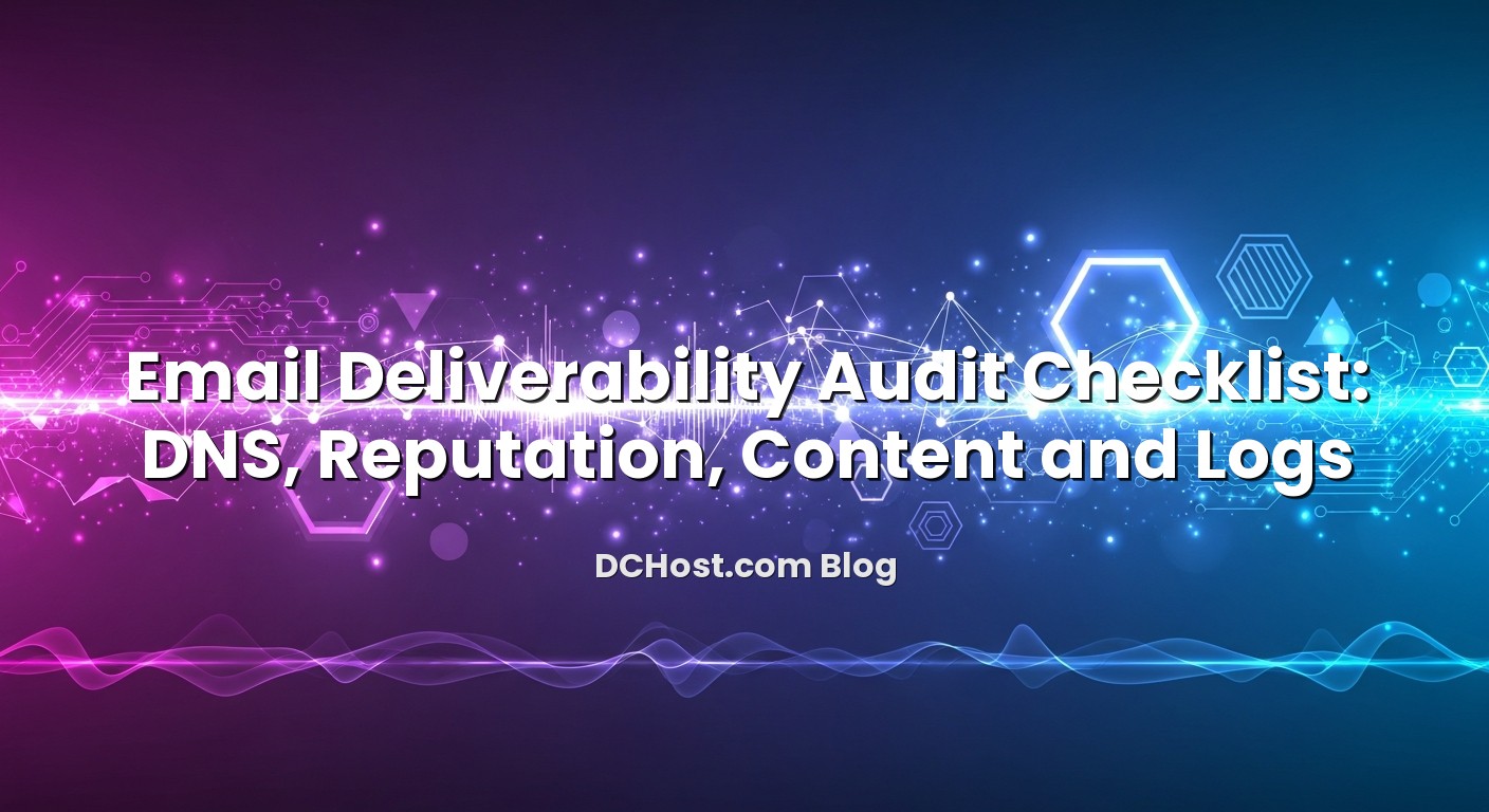 Informative image about Email Deliverability Audit Checklist: DNS, Reputation, Content and Logs
