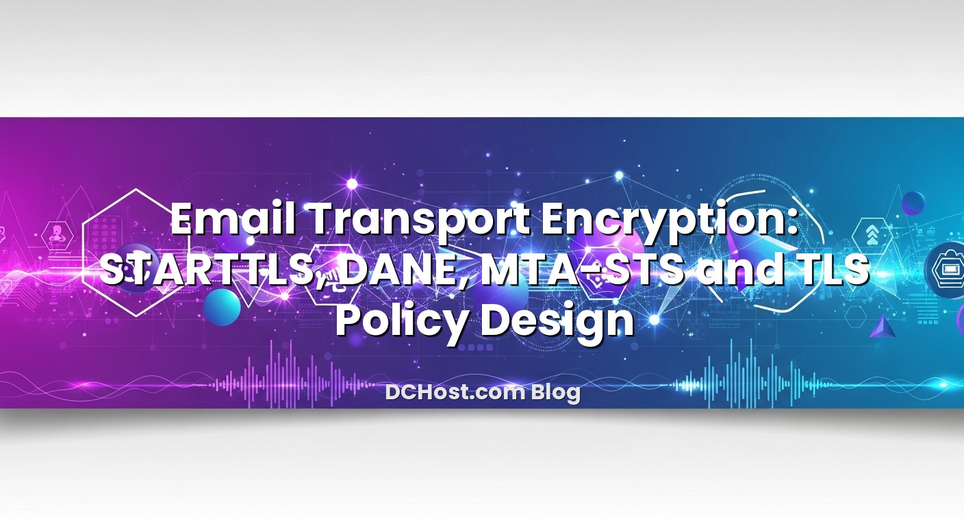 Informative image about Email Transport Encryption: STARTTLS, DANE, MTA‑STS and TLS Policy Design