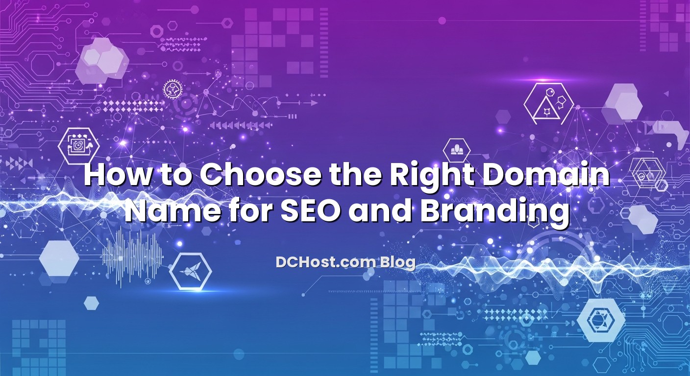 Infographic explaining How to Choose the Right Domain Name for SEO and Branding