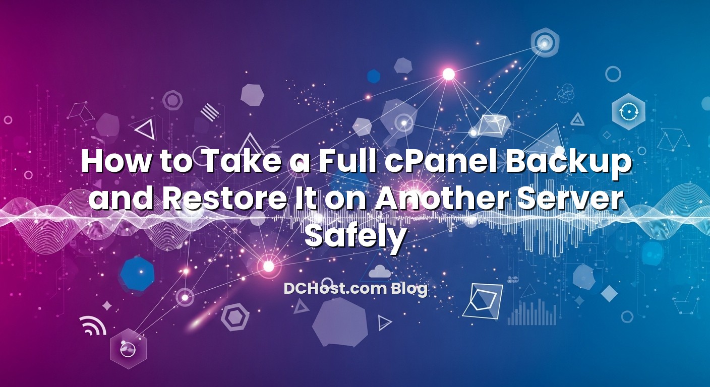 Informative image about How to Take a Full cPanel Backup and Restore It on Another Server Safely