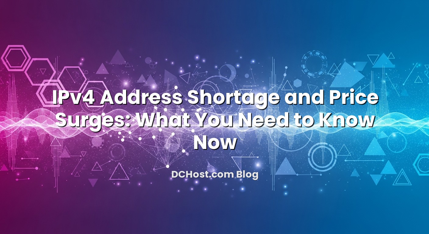 Illustration depicting IPv4 Address Shortage and Price Surges: What You Need to Know Now concept