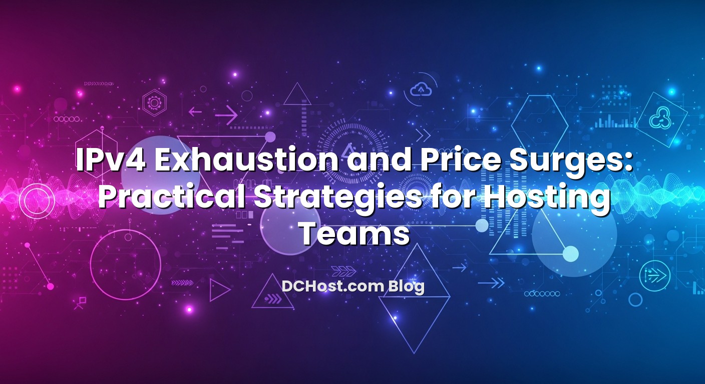 Illustration depicting IPv4 Exhaustion and Price Surges: Practical Strategies for Hosting Teams concept