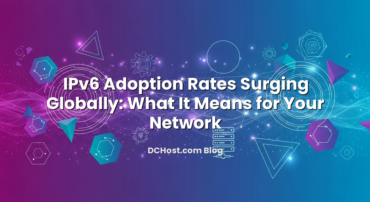 Illustration depicting IPv6 Adoption Rates Surging Globally: What It Means for Your Network concept