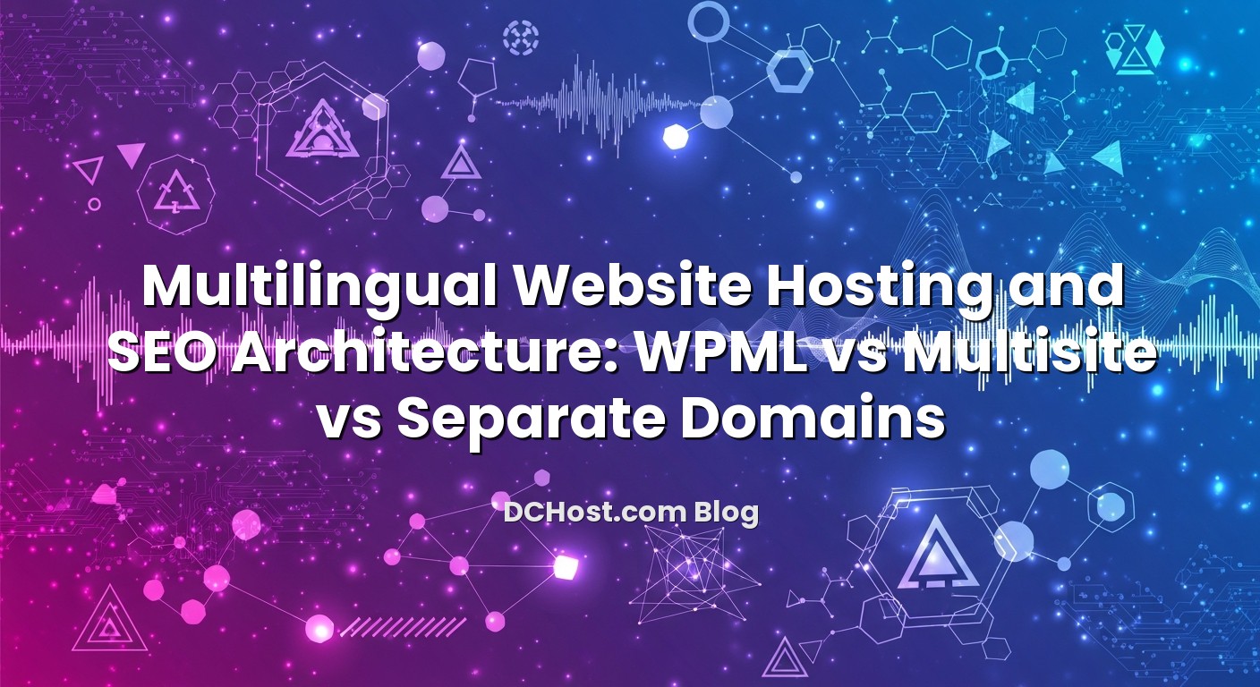 Informative image about Multilingual Website Hosting and SEO Architecture: WPML vs Multisite vs Separate Domains