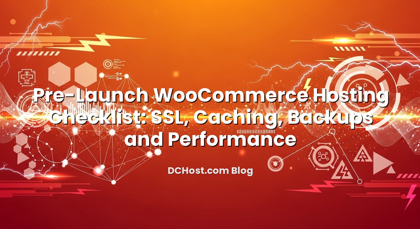 Visual representation of Pre-Launch WooCommerce Hosting Checklist: SSL, Caching, Backups and Performance
