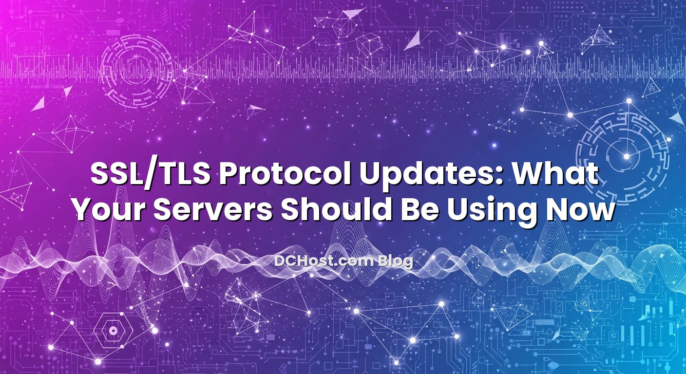 Illustration depicting SSL/TLS Protocol Updates: What Your Servers Should Be Using Now concept