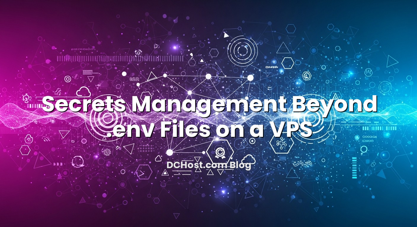 Infographic explaining Secrets Management Beyond .env Files on a VPS