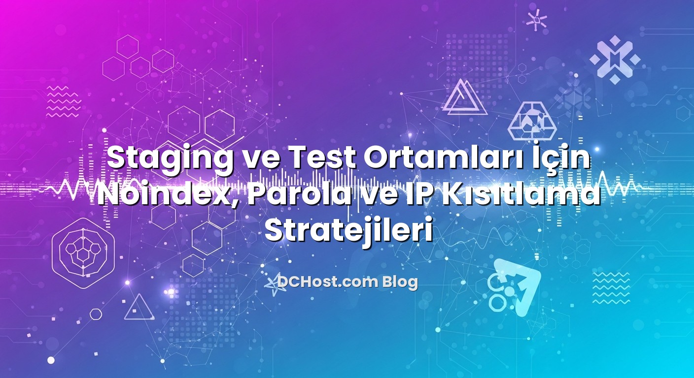 Staging ve Test Ortamları İçin Noindex, Parola ve IP Kısıtlama Stratejileri başlıklı makale görseli