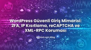 WordPress Güvenli Giriş Mimarisi: 2FA, IP Kısıtlama, reCAPTCHA ve XML‑RPC Koruması