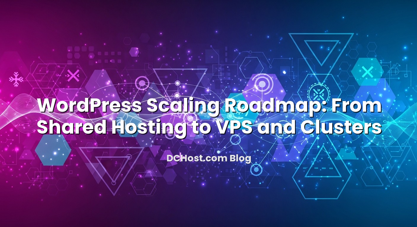 Visual representation of WordPress Scaling Roadmap: From Shared Hosting to VPS and Clusters