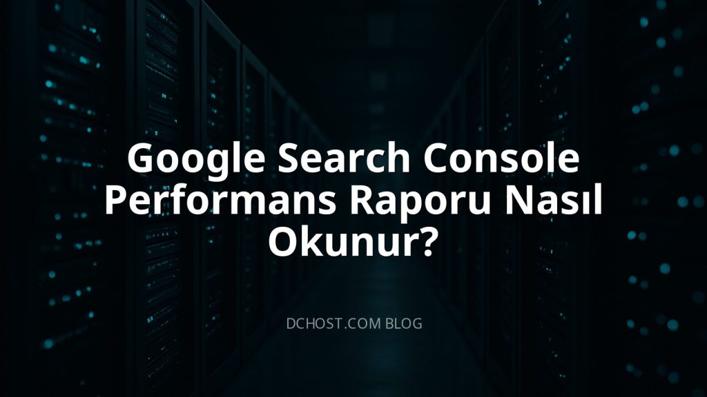 Google Search Console Performans Raporu Nasıl Okunur?