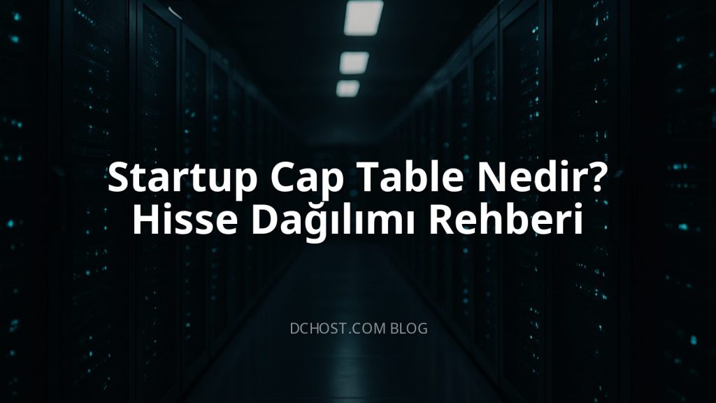 Startup Cap Table Nedir? Hisse Dağılımı Rehberi